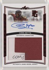2014 Leaf Perfect Game Showcase Jersey Red Foil 8/10 Chris Betts Auto s3g