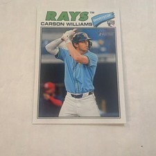 2026 Topps Heritage Carson Williams Tampa Bay Rays Rookie Baseball #161