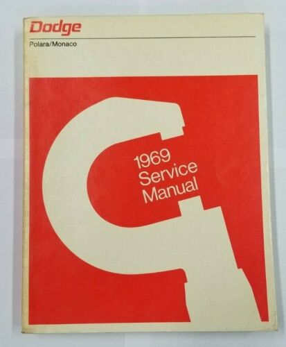 1969 Dodge Service Manual Polara Monaco Reference Book - Picture 1 of 2