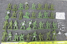 Lot of Unbranded Military US Army Men Figures with Accessories Rifle Helmet Vest