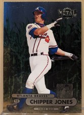 1998 Metal Universe #188 Chipper Jones Braves HOF RARE FOIL CORN FIELD OF DREAMS