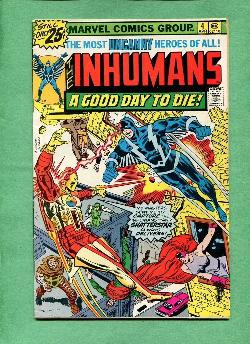 The Inhumans #4 Marvel Comics April 1976 Moench George Perez Great Reader Copy