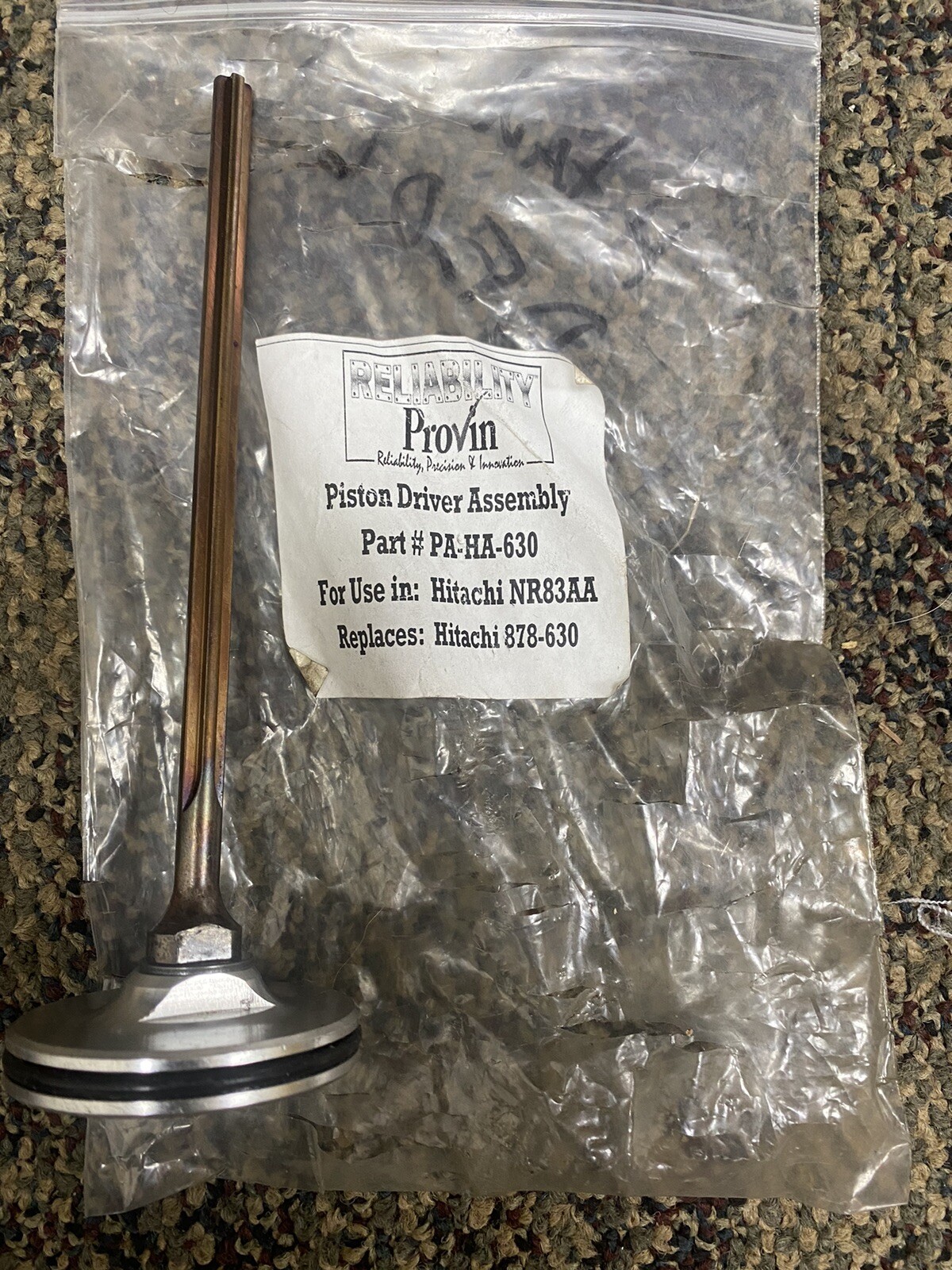 Provin Piston Driver Ass. for use in:NR83AA