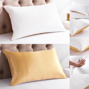 gold satin pillows