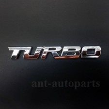 Silver Metal Chrome Turbo Emblem Rear Trunk Tailgate Decal Sticker Badge Emblems Silver Metal Chrome Turbo Emblem Rear Trunk Tailgate Decal Sticker Badge Emblems