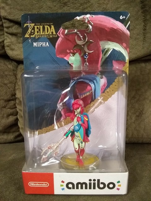 Nintendo The Legend of Zelda: Breath of the Wild Mipha Zora Champion Amiibo Figurine - NVLCAKAS
