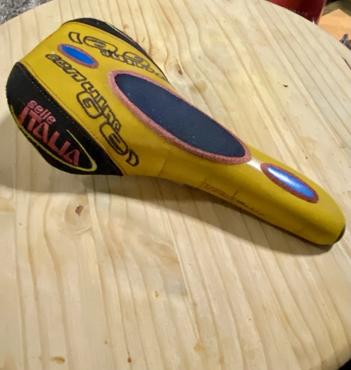 Siège selle cuir véritable avec ressorts vintage pr bicyclette cyclisme