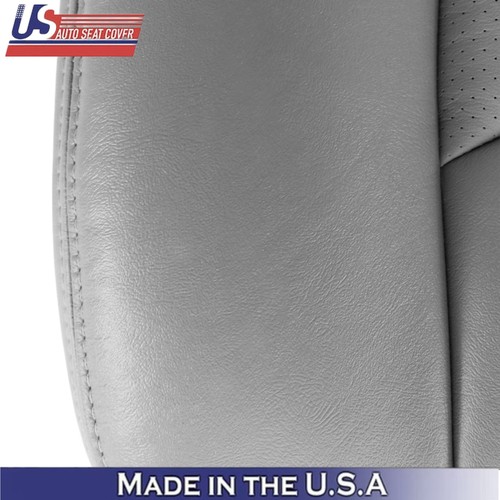 2003-2006 Fits Cadillac Escalade Genuine Leather Front Seat Covers Pewter Gray - Picture 21 of 98