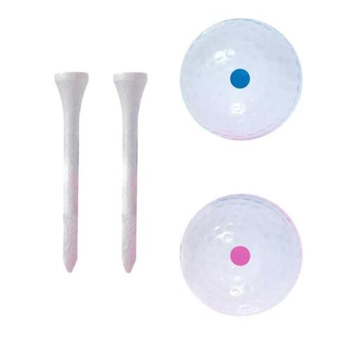 2Pcs Gender Reveal Golf Balls Exploding Ball Revealing Tool Outdoor - Picture 1 of 9