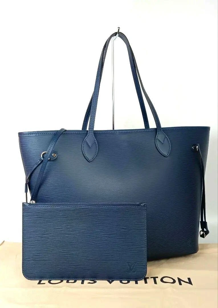 LOUIS VUITTON Neverfull MM Tote Bag M40885 Epi leather Indigo blue 
