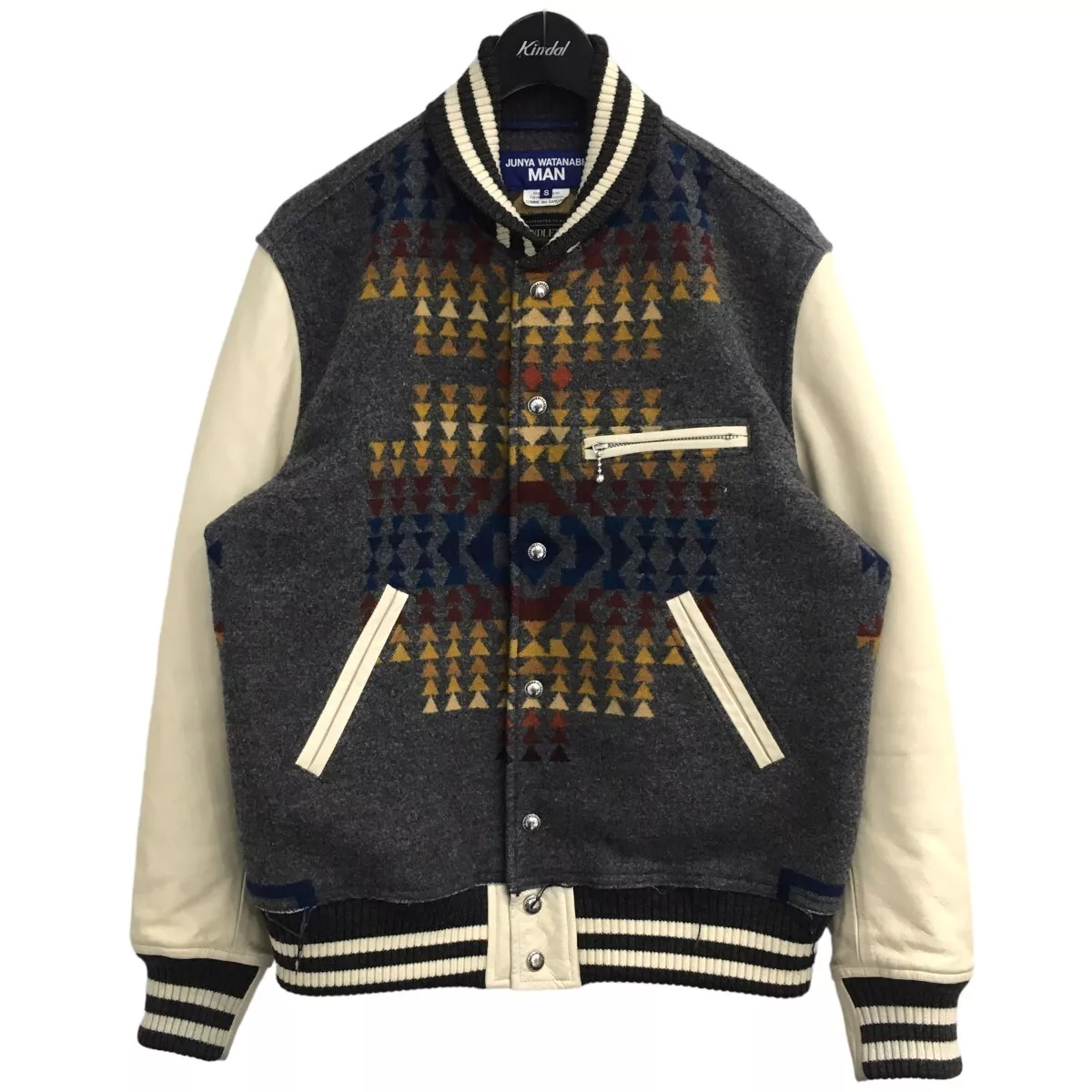 Comme des Garcons Junya Watanabe Pendleton Award Varsity Jacket Blouson  Native