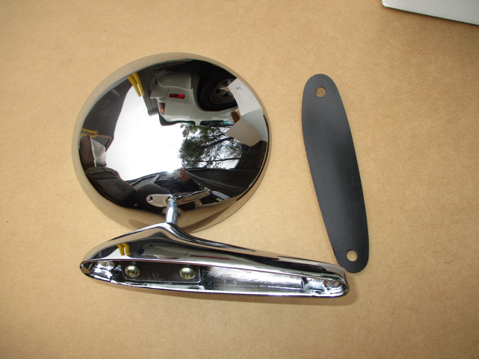 Ferrari 275 365 Dino 400 500 Side View Mirror Glass_Beautiful Reproduction_NEW