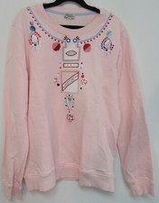 Kenzo girls pink long sleeve crewneck sweatshirt size 16A