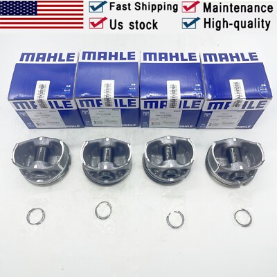 4 x KS Upgraded Pistons with Rings to improve oil consumption for VW AUDI 2.0T