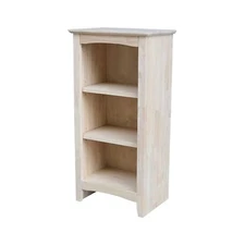 IC International Concepts Shaker Style Bookcase - 36-Inch Tall, Solid Paraood