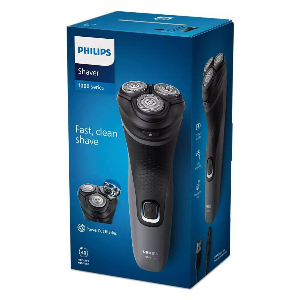 Rasoio Elettrico Philips S1142/00 Ricarica USB Lame Autoaffilanti