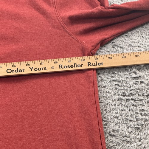 Normal Brand Quarter Zip Pullover Mens Small Red Stretch Casual Golf Sweater - Picture 8 of 10