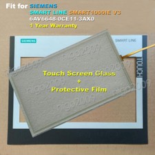 Touch Screen Glass + Screen Film for SIEMENS SMART1000IE V3 6AV6648-0CE11-3AX0 *