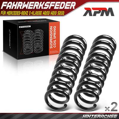 2x Federn Fahrwerksfeder Hinten für Mercedes-Benz W203 W210 S202 C180-350 95-07