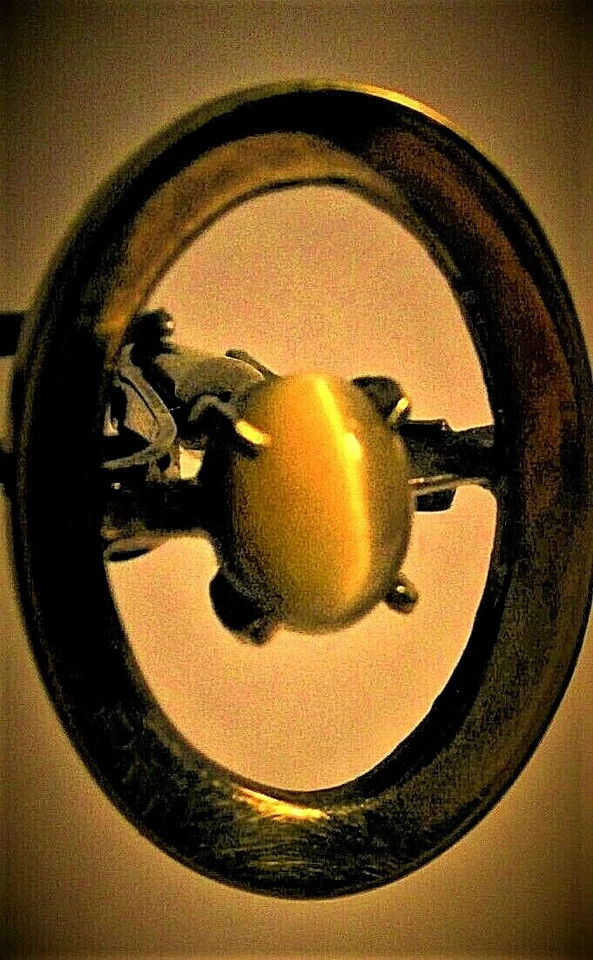 BINOS GEMELOS ART DECO DE 1930 ESTERLINA VERMEIL CRISOBERILO DE DOLAN BULLOCK  Foto 4 de 4