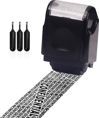 Privacy ID Adressblocker Stempel, Identitätsdiebstahl Schutz Roller Stempel, Daten +