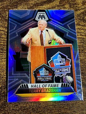 TERRY BRADSHAW 2024 Panini Mosaic #296 Silver Prizm Refractor Hall