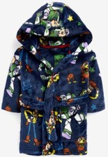 Image of Navy Blue Disney Toy Story Soft Touch Fleece Dressing Gown (5-6 years)