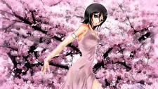 Anime kuchiki rukia bleach cherry blossom girls dark Playmat Gaming Mat Desk