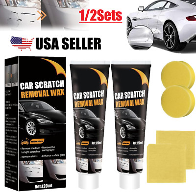 2Sets Auto Car Scratch Remover Kit for Best Scratches Paint Restorer Repair Wax