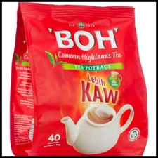MALAYSIA BOH CAMERON HIGHLANDS TEA ( LEBIH KAW )- 40 pot bags  X 6 packs
