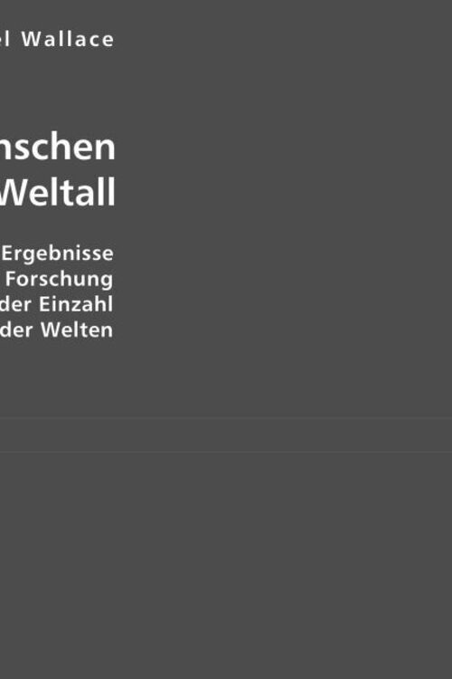 Thumbnail - Des Menschen Stellung Weltall Alfred Russel Wallace Taschenbuch