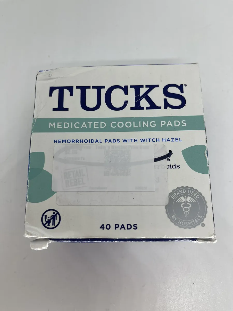 TUCKS Medicated Hemorrhoid Cooling Pads - 40 count. Sealed.