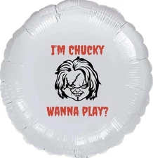 Chucky 18” Foil Round Helium Birthday Balloon Party Decoration Horror Halloween