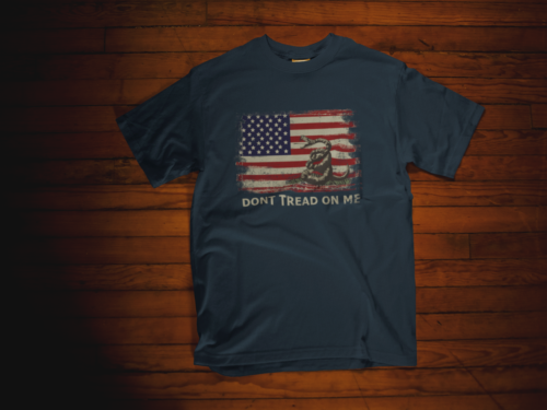 T-shirt Don Tread On Me - Gadsden Flag Tee - T-shirt Chris Pratt - Photo 1/11