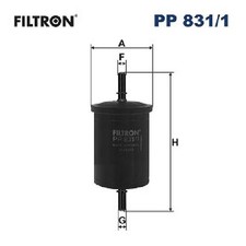 Kraftstofffilter 23845763 für Peugeot 106 1 1A 2 2008 CU UD 206 2A/C CC 2D SW