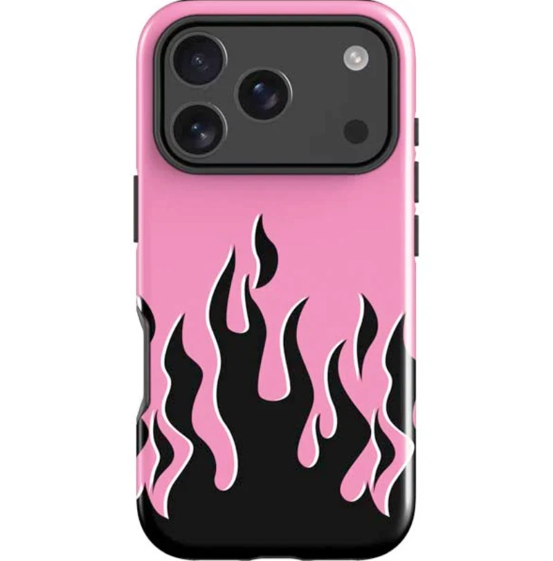 Pink Flames iPhone Case