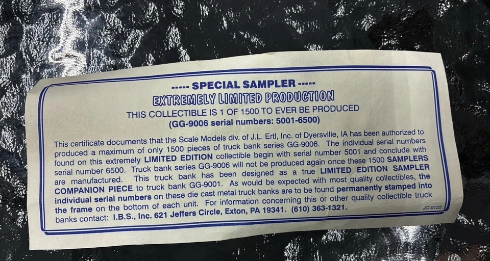 1929 International Tow Truck Bank Sunoco Limited Edition Die Cast Coin Bank - Image 4 of 4