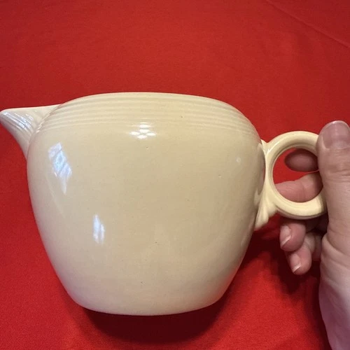 vintage fiesta ivory two pint jug 4.5” Tall Medium Size Pitcher