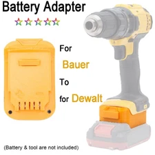 New Adapter For Bauer 20V Max Lithium-ion Battery To For Dewalt 20V Power Tools