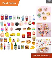 Colorful Resin Mini Food  Drink Bottles - Perfect for Dollhouse Decor  Play