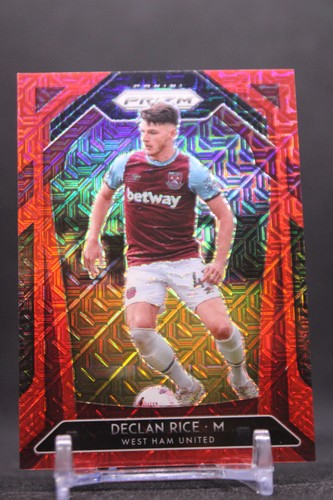 Declan Rice [Red Mojo Prizm] #188 2020 Panini Prizm Premier League card