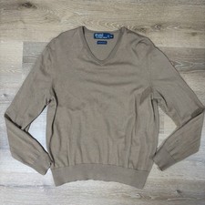 Polo Ralph Lauren 100 Merino Wool Sweater V Neck Size S/M