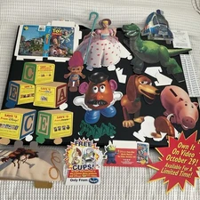 Vintage Original Toy Story Cardboard Display Video Standee Replacement Parts NOS