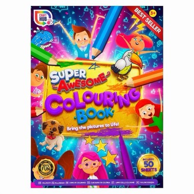 Craft Hub Super tolles Malbuch 50 Blatt Kinder Aktivitätsbuch
