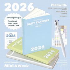 Mini Tagesplaner Kalender Kalenderwoche 2026 Kawaii Tragbar