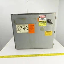 26" x 30" x 6" Steel Electrical Enclosure W/ Backplate & Hinged Door, Disconnect
