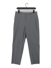 Uniqlo Men's Suit Trousers XL Grey 100% Other Straight Dress Pants