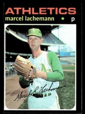 1971 TOPPS MARCEL LACHEMANN 84 VG-EX RC BASEBALL OAKLAND ATHLETICS