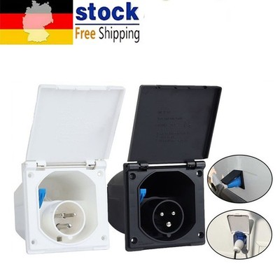 CEE Aussensteckdose Einbausteckdose IP44 Wohnwagen Wohnmobil 230V