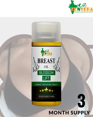 Zen Veda Breast Enlargement Enhancement Oil Firming Lifting 100ML 3 Month Supply